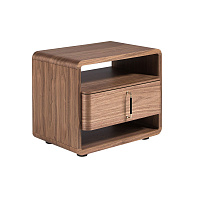 Прикроватная тумбочка 7225 из орехового дерева