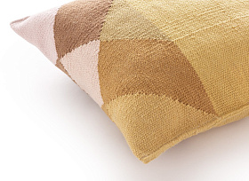 Подушка Diamond 50x50 желтый-розовый