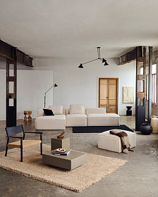 Ковер Neade из полипропилена и хлопка бежевого цвета 200 x 300 см