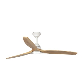 Вентилятор ALO DC Ш1520MM  белый / дерево 3 PALAS 20W CCT