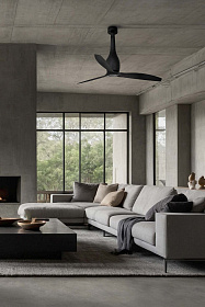 Потолочный вентилятор Eterfan матово-черный Ø1280мм