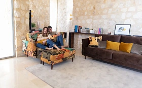 Кресло Helsinki с пуфом S1P