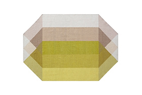 Ковер уличный Diamond розовый-желтый