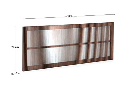 Изголовье для кровати Beyla 180 см из ясеня с отделкой под орех