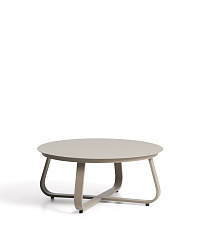 Уличный столик Tamaris из алюминия цвета таупе Ø80 см