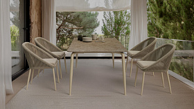 RODONA Стол обеденный WHITE WASH 220х100