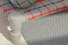 Индийская кровать GL Tartan синяя двойная