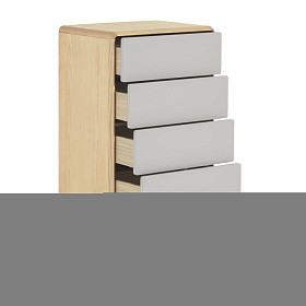 Комод Anielle из массива и шпона ясеня с тремя ящиками 60 x 117 см