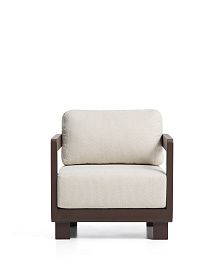 Уличное кресло Nerano из коричневого алюминия