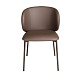 Стул 4239 из темно-коричневой экокожи