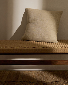 Machiel Чехол на подушку из натуральной и белой вискозы и хлопка 50 х 50 см