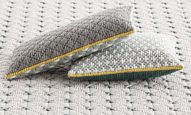 Подушка Silai голубой - зеленый 50x50