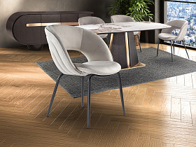 Nim Стул каменно-серый/черный