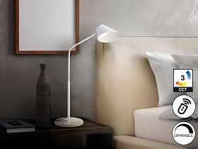 Esino Настольная лампа1L белая