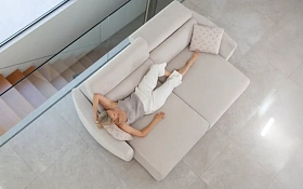 Диван Noemi с ручным механизмом раскладывания R1+2A+R2 240 см