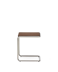 Журнальный столик Tarsel из 100% орехового шпона с конструкцией из матовой стали