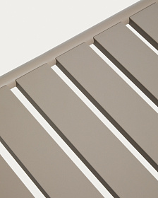 Уличный журнальный столик Joncols из алюминия с бежевой отделкой Ø 113 x 65 см