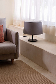 Настольная лампа WINDSOR черного/серого цвета