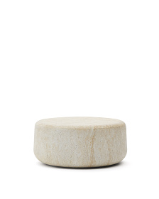 Цементный столик Drasi с отделкой под травертин Ø90 см