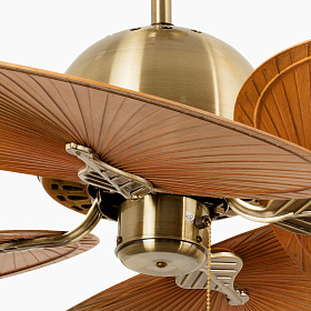 Потолочный вентилятор Cuba состаренное золото