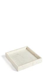 Поднос Serela из белого мрамора 35 x 35 см