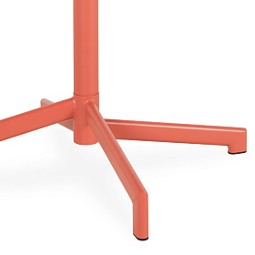 Круглый складной садовый стол Lianis коралловый