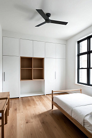 Потолочный вентилятор RUDDER S Ш1060mm черный 3 PALAS черный орех