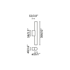 CALMA Настенный светильник древесный 5W 2700K