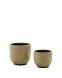 Набор из 2-х кашпо Selvi песчаник светло-коричневого цвета Ø 37 см