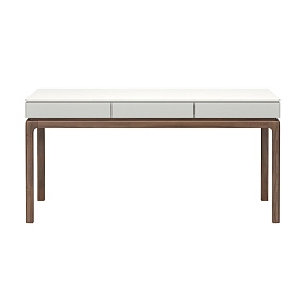 Письменный стол CALPE матовый лак RAL9002, шпон ореха