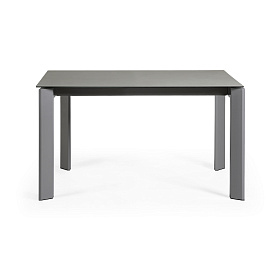 Стол Atta 140 (200) x90 антрацит, серый, керамика