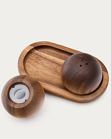 Nukha Набор солонка и перечница  из древесины акации