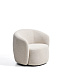 Поворотное кресло Odenia из бежевого микробукле
