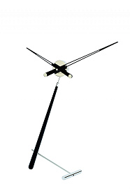 Настольные часы Puntero L хром- черный