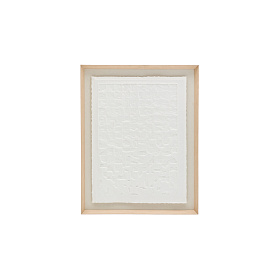 Tuk Картина из папье-маше белая 90 x 70 см