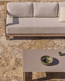 Комплект садовой мебели Nerano из алюминия цвета таупе