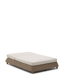 Двойной шезлонг Meria из искусственного ротанга