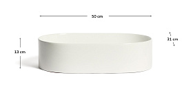 Раковина Ovara из белой керамики 50 x 31 см