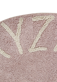 Ковер круглый Алфавит Round ABC (розовый) 150R