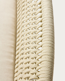 Уличный диван Alipa из акации и веревки цвета экрю 165 см