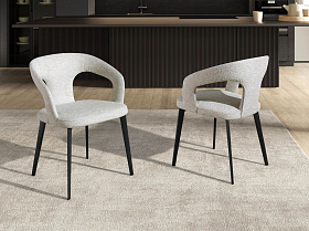 Стул 4173 из ткани цвета слоновой кости