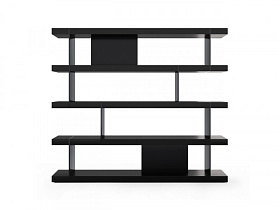Книжный стеллаж WILLIS 2 Black gloss