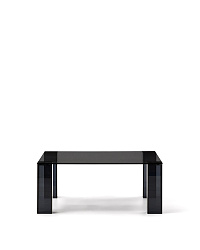 Журнальный столик Adularia из стекла темно-серого цвета 85 x 85