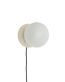 Malachi Настенный светильник из стекла и травертина