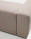 Бежевый угловой диван Blok из синели, 4 места, 290 x 290 см