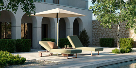 Шезлонг Bitta на колесиках ножки тик KS7000700