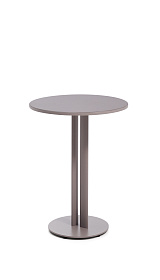 Уличный стол Sedalis из стали со столешницей из серо-коричневого алюминия Ø80 см