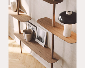 Стеллаж Axis 2 орех