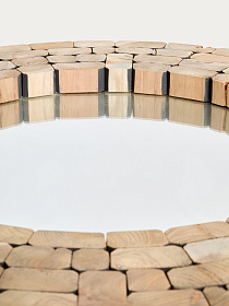 Зеркало Ellipse древесина