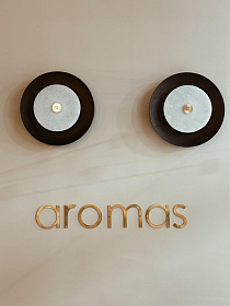 Бра Coss Alabaster 40 см черный металл